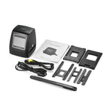 14MP and 22MP Film Scanner for 35mm and Slide Conversion with control buttons and screen