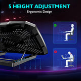 COOLCOLD Laptop Cooling Pad with 5 Quiet Fans and Phone Holder optoeletronics