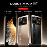 Cubot X100 5G Smartphone - 6.88-Inch 256GB 64MP Android Phone optoeletronics