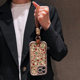 Floral Lanyard Phone Case for iPhone - Silicone Crossbody Cover optoeletronics
