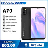 Blackview A70 Smartphone - 6.52-Inch Display 5380mAh 4G Phone optoeletronics
