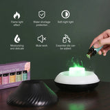 KINSCOTER 130ml Volcanic Aroma Diffuser with Flame Light optoeletronics