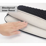 Shockproof inner fleece of Waterproof Lycra Laptop Sleeve for 11 to 15.6 Inch Devices.