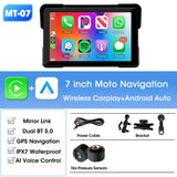 Jansite Motorcycle CarPlay GPS Display - IPX7 Waterproof DVR optoeletronics