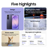 Samsung Galaxy S26 5G Smartphone - 6.3-Inch AMOLED 120Hz optoeletronics