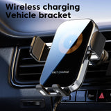 15W Car Wireless Charger Mount - Intelligent Auto-Clamping Holder optoeletronics