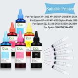 OCBESTJET 6-Color Refill Ink Kit - Epson 100ML Bottles optoeletronics