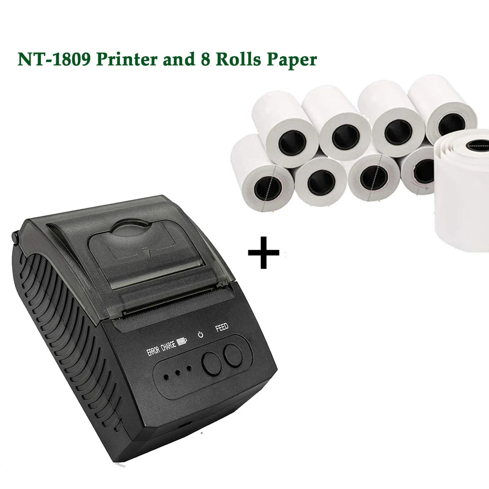 NETUM NT-1809 58mm Thermal Receipt Printer - Bluetooth Portable optoeletronics