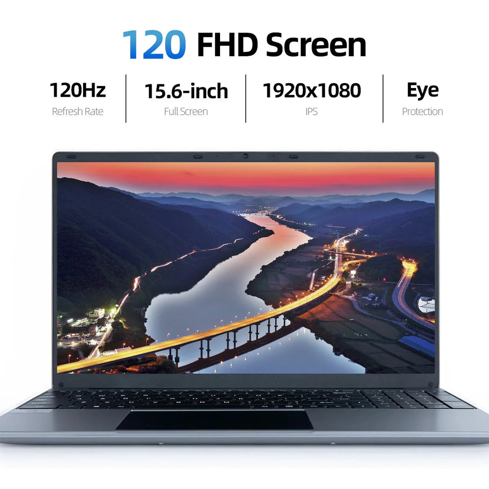 15.6-inch Intel N5095 Laptop - 12GB 512GB Windows 11 optoeletronics