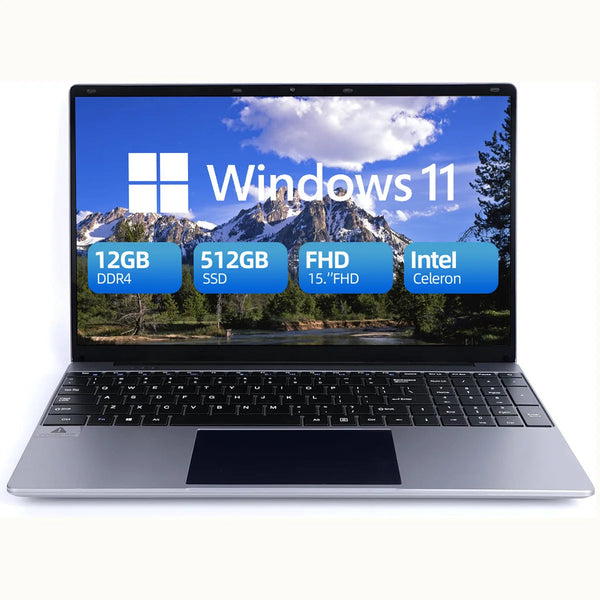 15.6-inch Intel N5095 Laptop - 12GB 512GB Windows 11