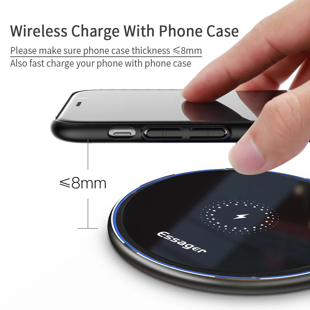 Essager 15W Magnetic Wireless Charger - Qi Fast Charging Pad optoeletronics