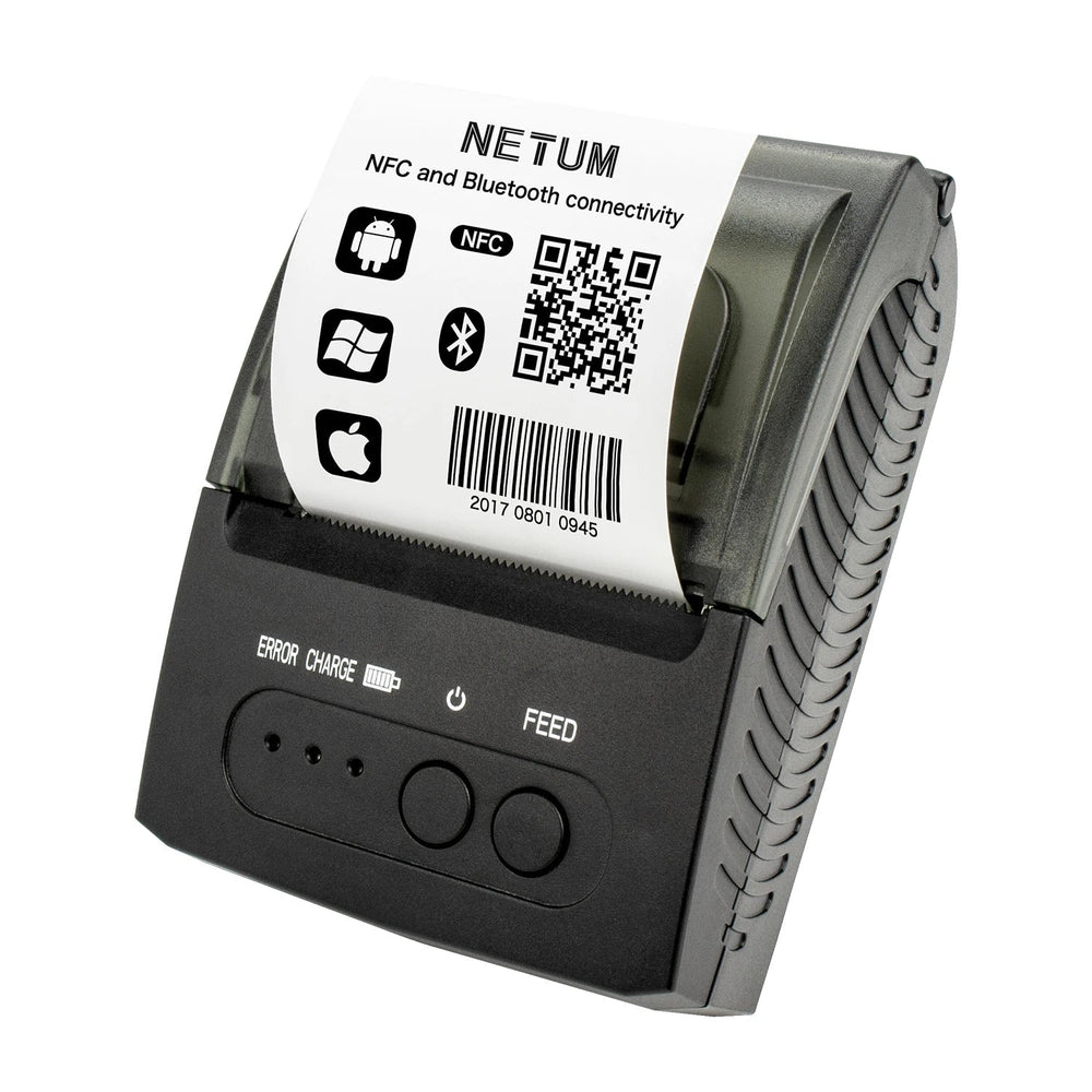 NETUM NT-1809 58mm Thermal Receipt Printer - Bluetooth Portable optoeletronics