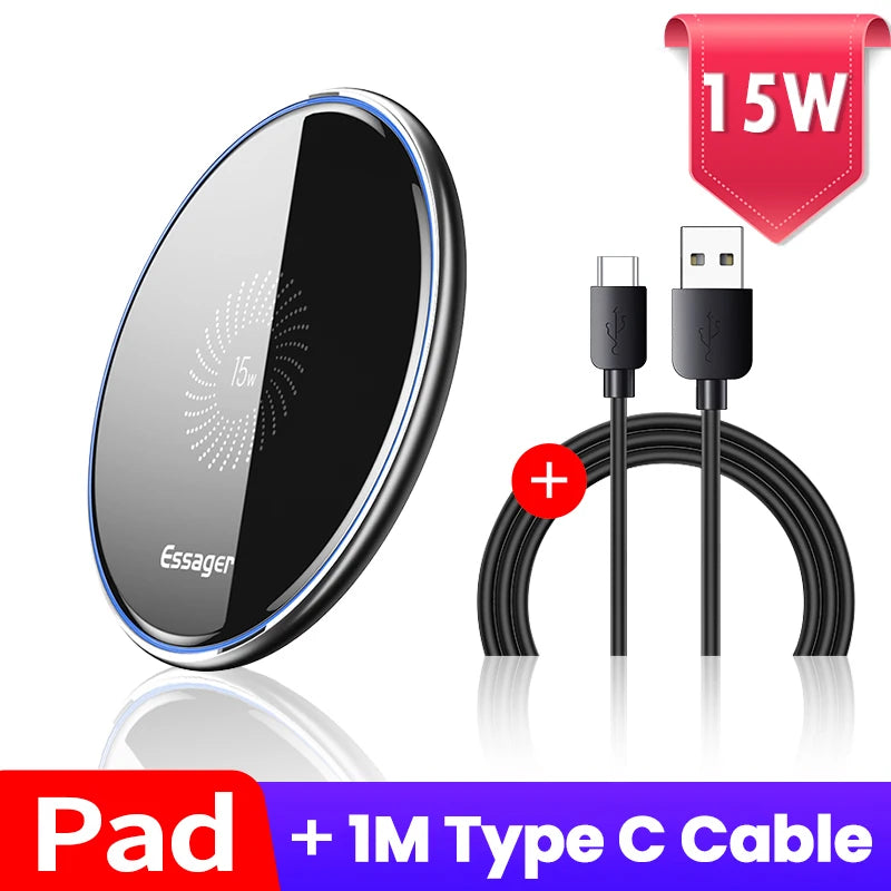 Essager 15W Magnetic Wireless Charger - Qi Fast Charging Pad optoeletronics