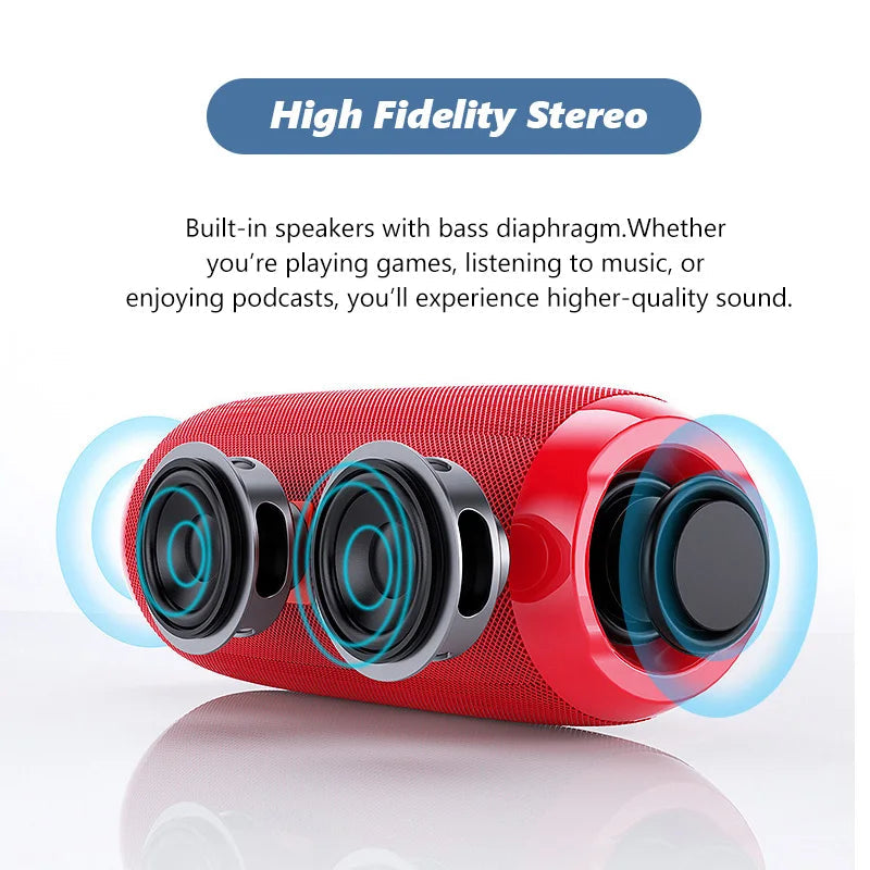 T&G TG117 Bluetooth Speaker - FM Radio and TF Card Portable Audio optoeletronics