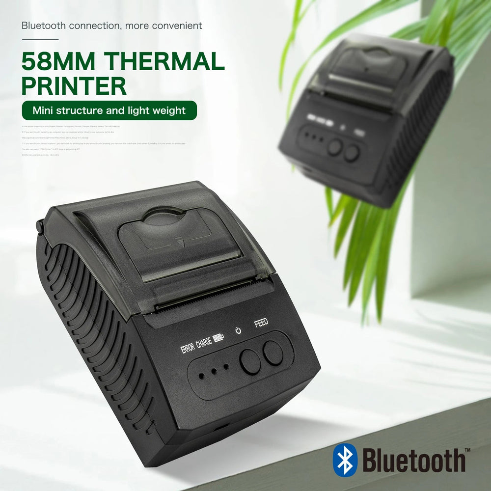 NETUM NT-1809 58mm Thermal Receipt Printer - Bluetooth Portable optoeletronics
