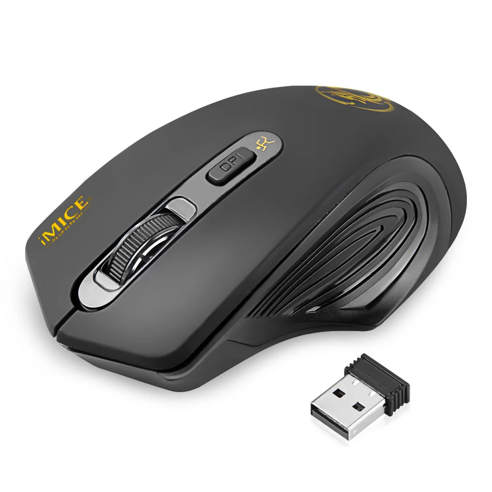 2.4GHz Wireless Mouse with 2000 DPI and USB Receiver optoeletronics