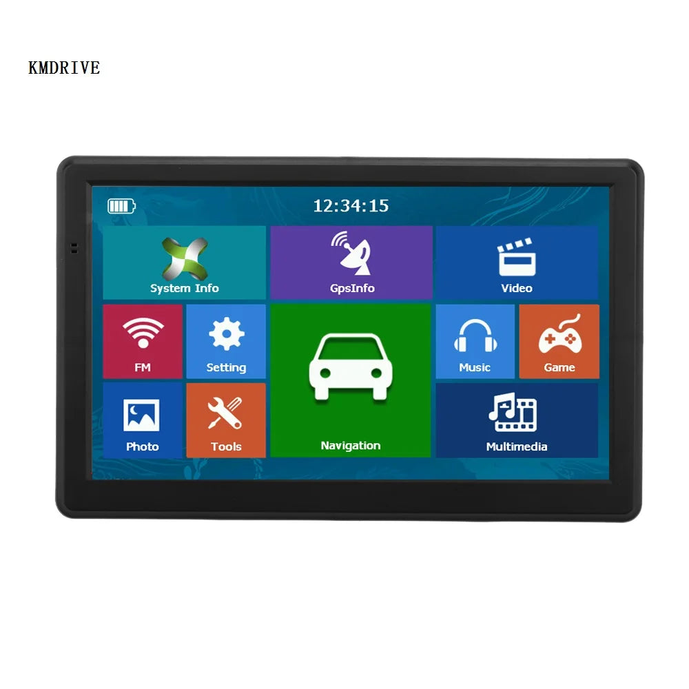 KMDRIVE 7-inch HD GPS Navigation System - FM MP3 MP4 optoeletronics