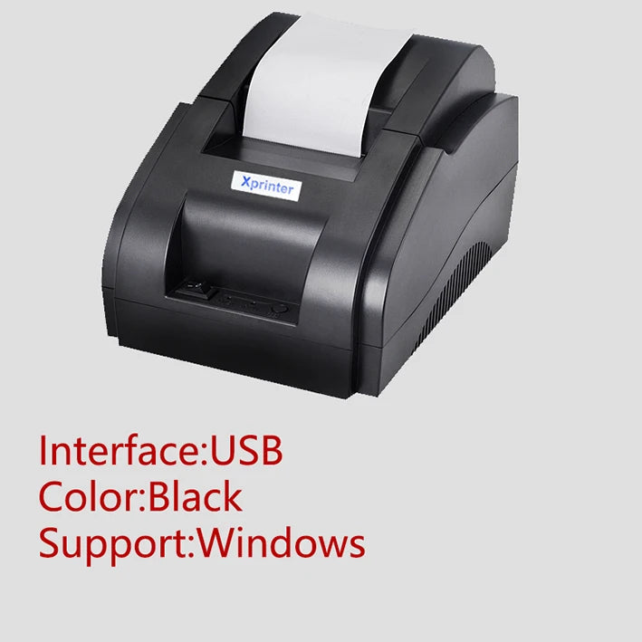 Xprinter XP-58IIH 58mm Thermal Receipt Printer - USB Bluetooth optoeletronics
