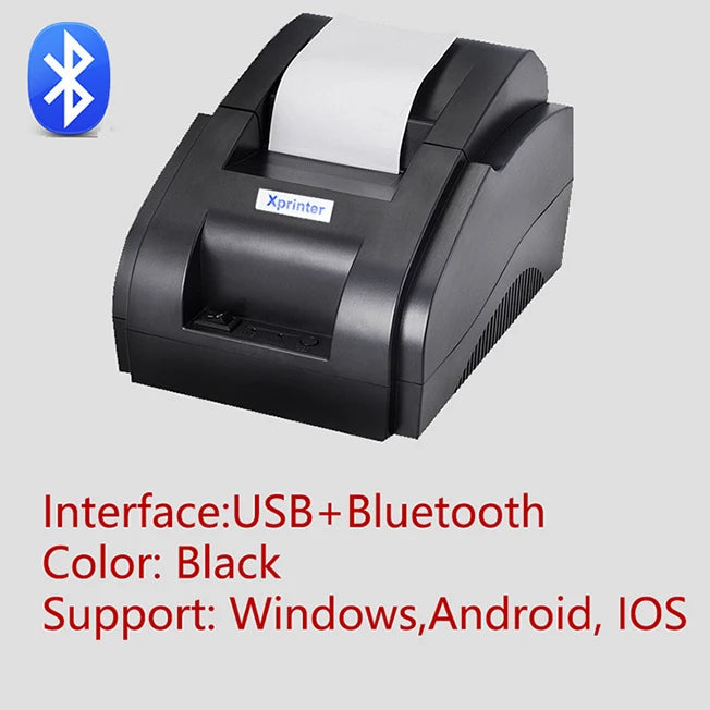 Xprinter XP-58IIH 58mm Thermal Receipt Printer - USB Bluetooth optoeletronics