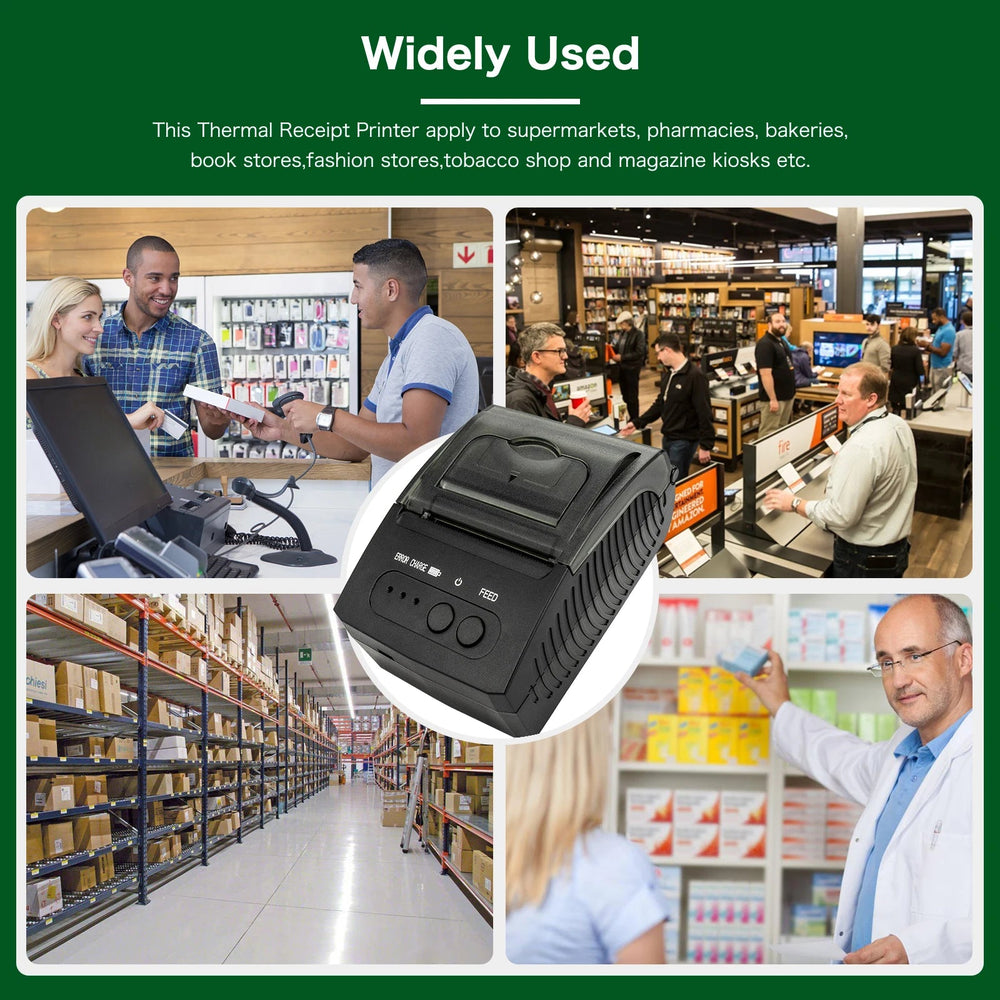 NETUM NT-1809 58mm Thermal Receipt Printer - Bluetooth Portable optoeletronics