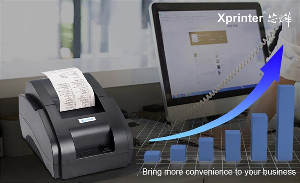Xprinter XP-58IIH 58mm Thermal Receipt Printer - USB Bluetooth optoeletronics