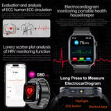 ECG Health Smart Watch - Heart Analysis, Blood Pressure and Bluetooth Call optoeletronics