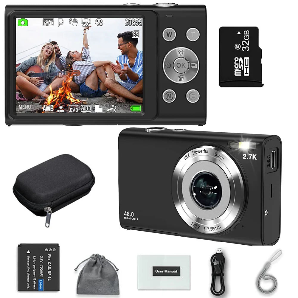 4K 48MP Autofocus Vlogging Camera with 2.8-Inch Display optoeletronics