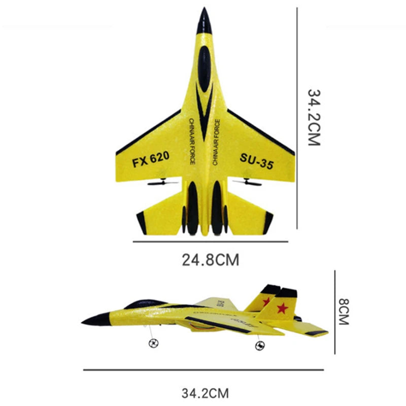 FX-620 SU-35 RC Fighter Plane - 2.4G EPP Foam Glider optoeletronics