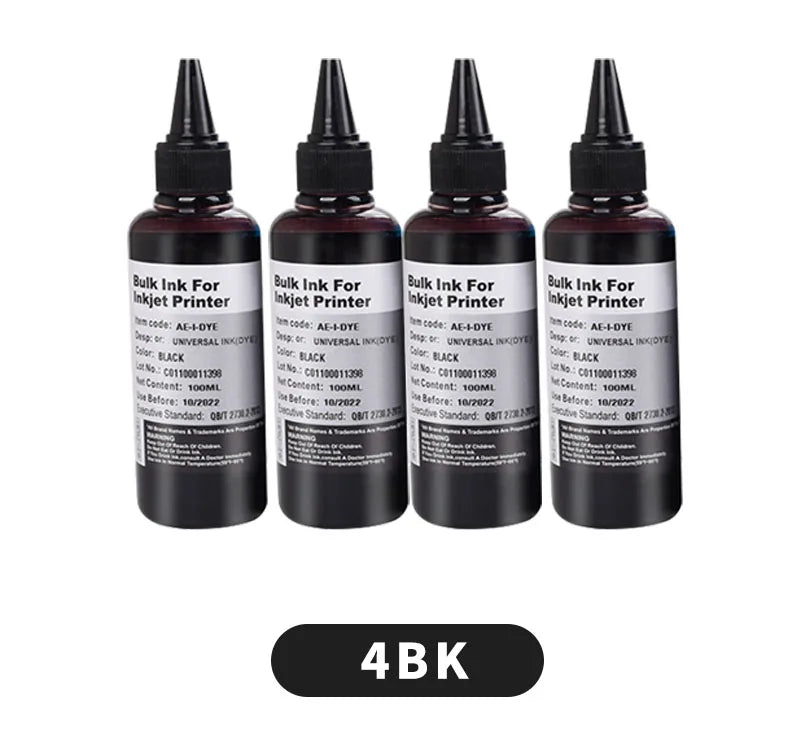 Aomya 4-Color Universal Refill Ink Set - 100ML Bottles optoeletronics
