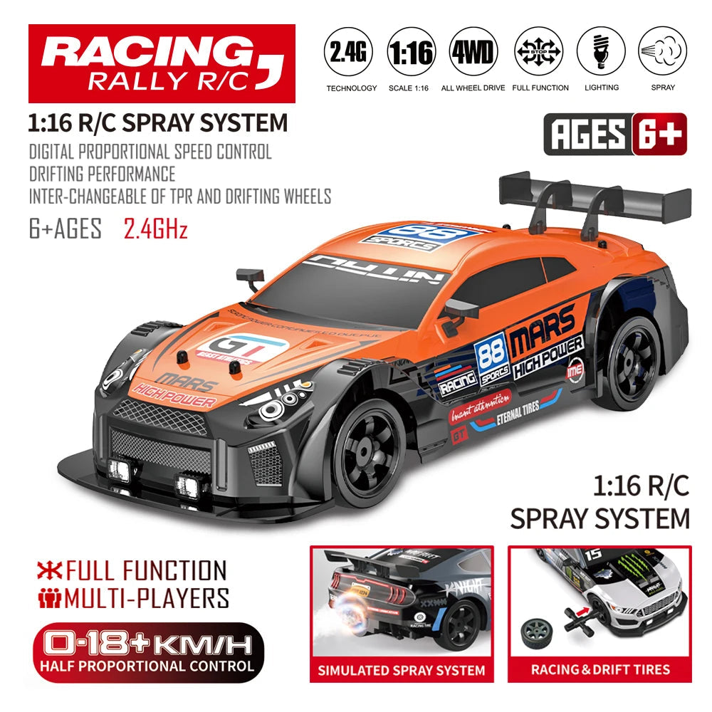 LKCOMO AE86 RC Car - 4WD Remote Control Vehicle optoeletronics
