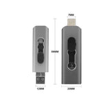 3-in-1 OTG USB Flash Drive with Type-C and Micro USB optoeletronics