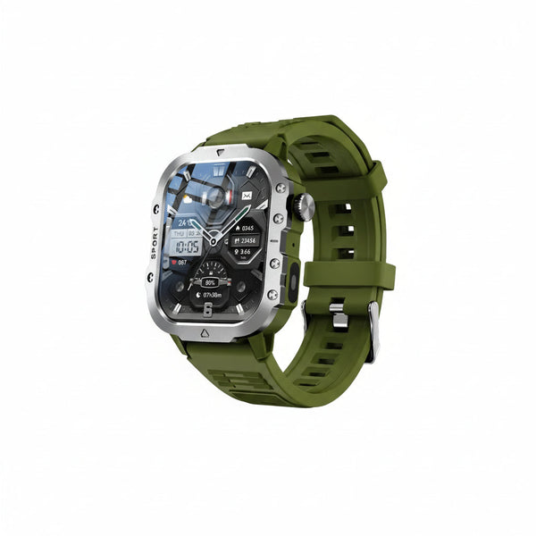 KESHUYOU Outdoor Smart Watch - 2.01 Inch HD Screen and LED Flashlight
