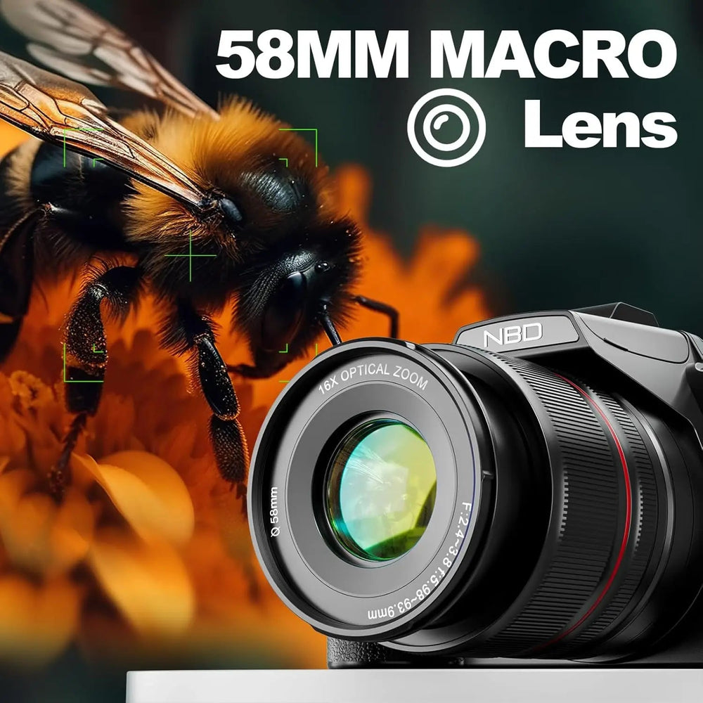 NBD 5K Digital Camera with 16x Optical Zoom and WiFi App Control optoeletronics