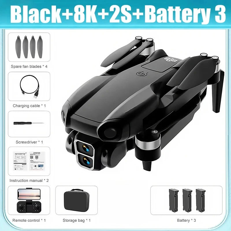 A888 Pro Dual Camera Drone - 4K ESC Obstacle Avoidance optoeletronics