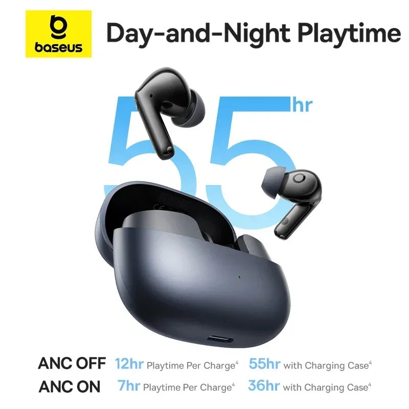 Baseus EP10 Pro ANC Earbuds - 50dB LDAC IP55 optoeletronics