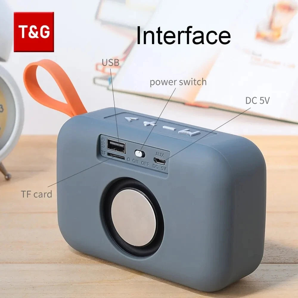 Portable Mini Bluetooth Speaker with FM Radio - Waterproof AUX Sound Box optoeletronics