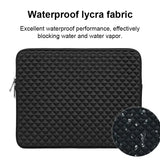 Shockproof inner fleece of Waterproof Lycra Laptop Sleeve for 11 to 15.6 Inch Devices.
