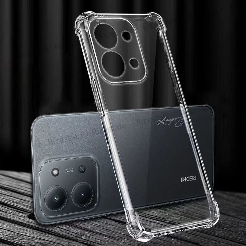 Clear Shockproof Case for Xiaomi Redmi - Soft TPU Protective Cover optoeletronics