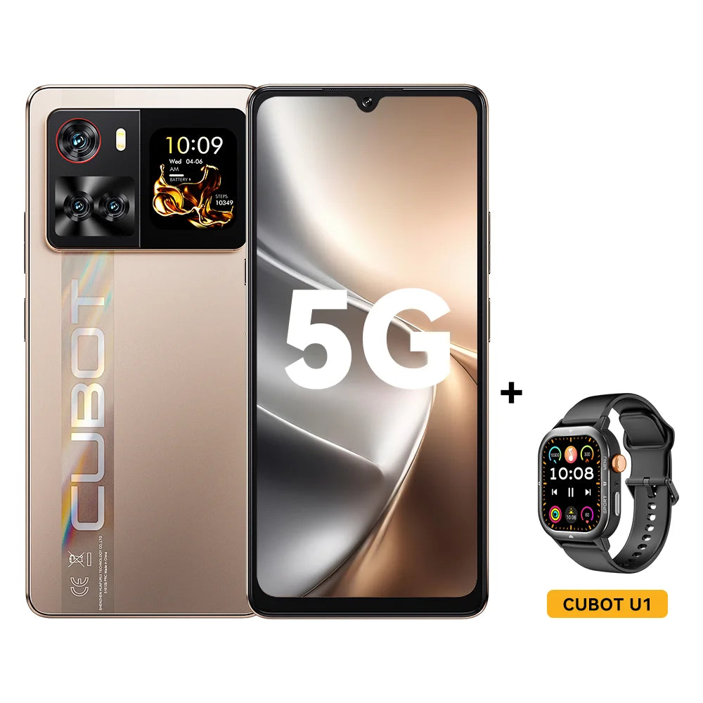 Cubot X100 5G Smartphone - 6.88-Inch 256GB 64MP Android Phone optoeletronics