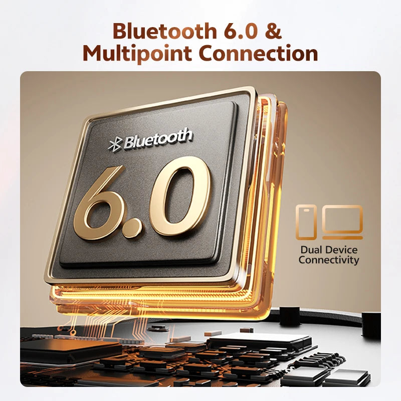 QCY Crossky C50 Open-Ear Earbuds - Bluetooth 6.0 4-Mic optoeletronics