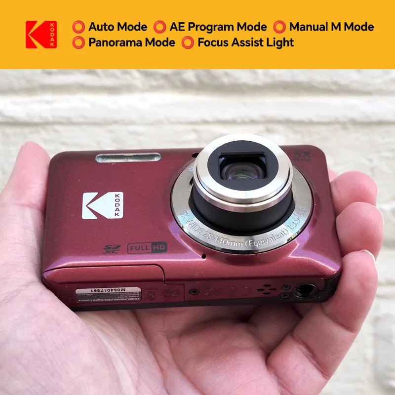 Kodak PIXPRO FZ55 16MP Compact Camera with 5x Zoom Gift Kit optoeletronics