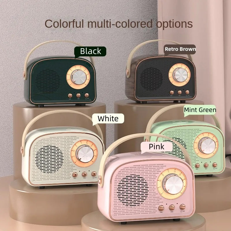 OZKVVM DW21 Bluetooth Speaker - Retro Portable Audio optoeletronics