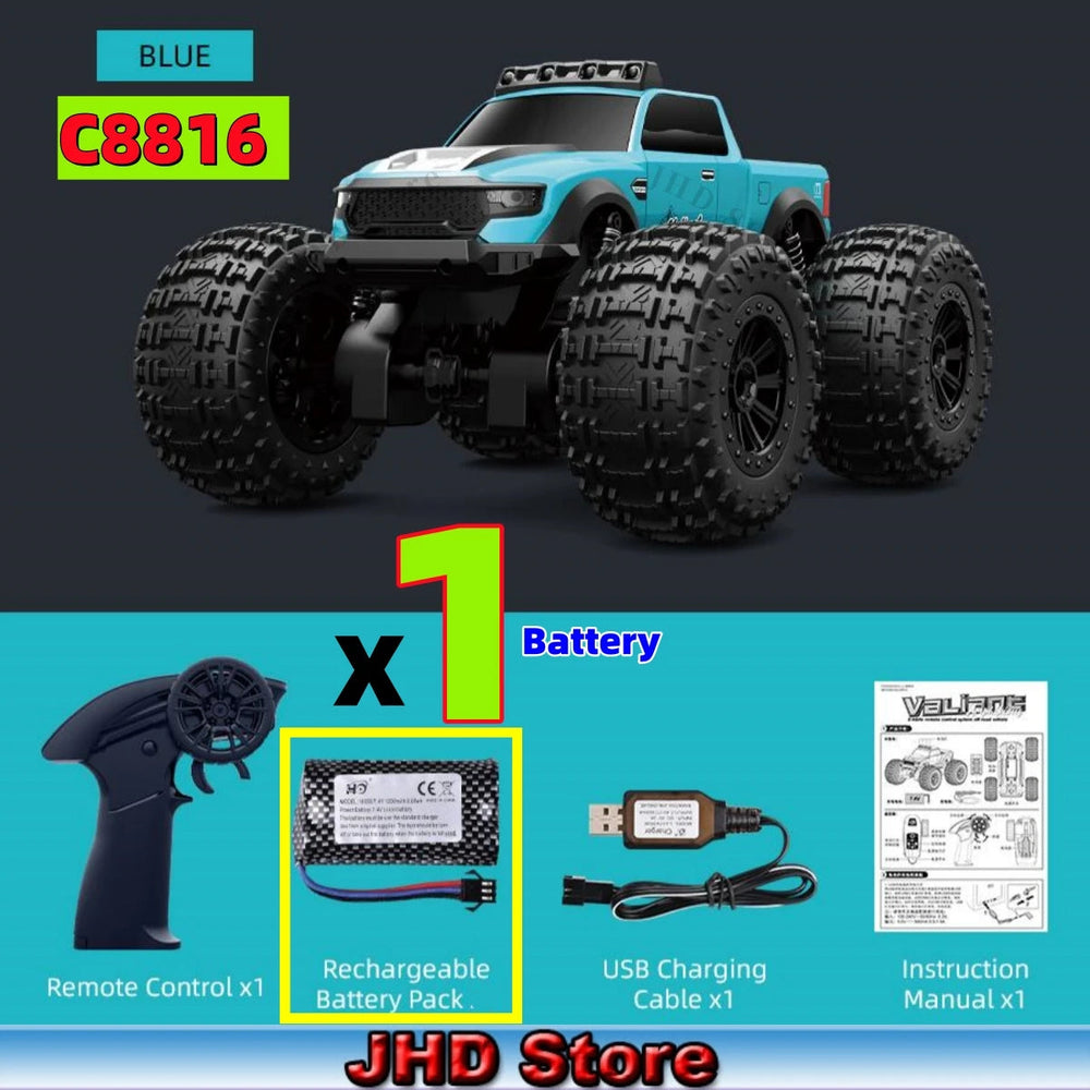 JJRC C8816 Amphibious RC Truck - 4WD Off-Road Climber optoeletronics
