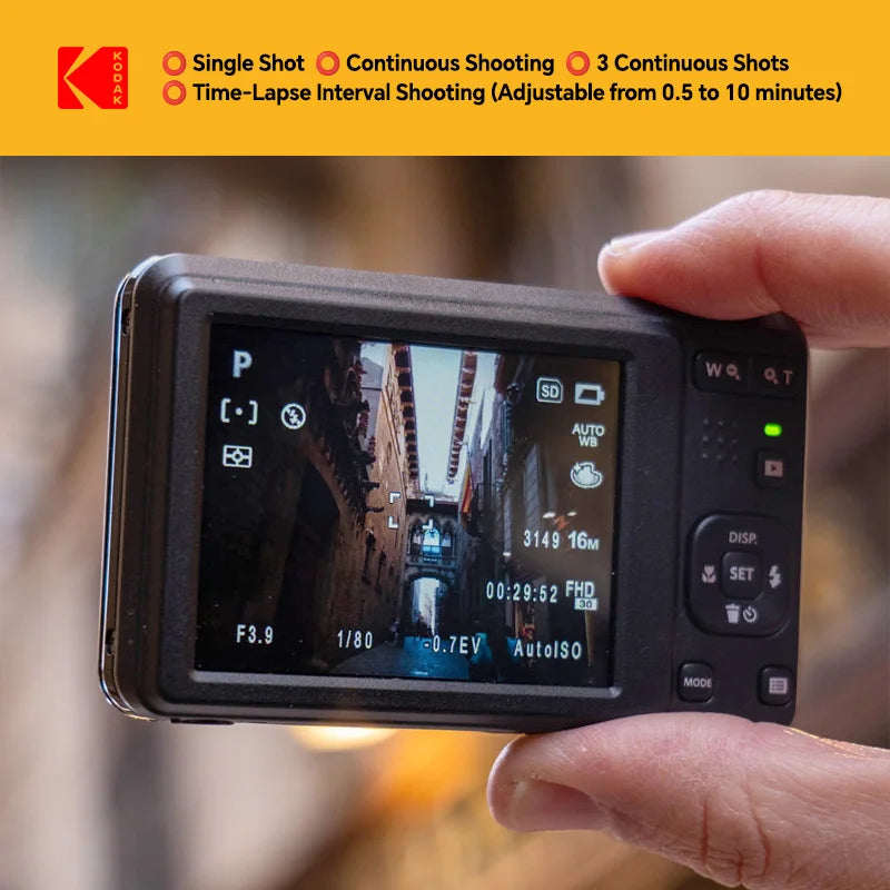 Kodak PIXPRO FZ55 16MP Compact Camera with 5x Zoom Gift Kit optoeletronics