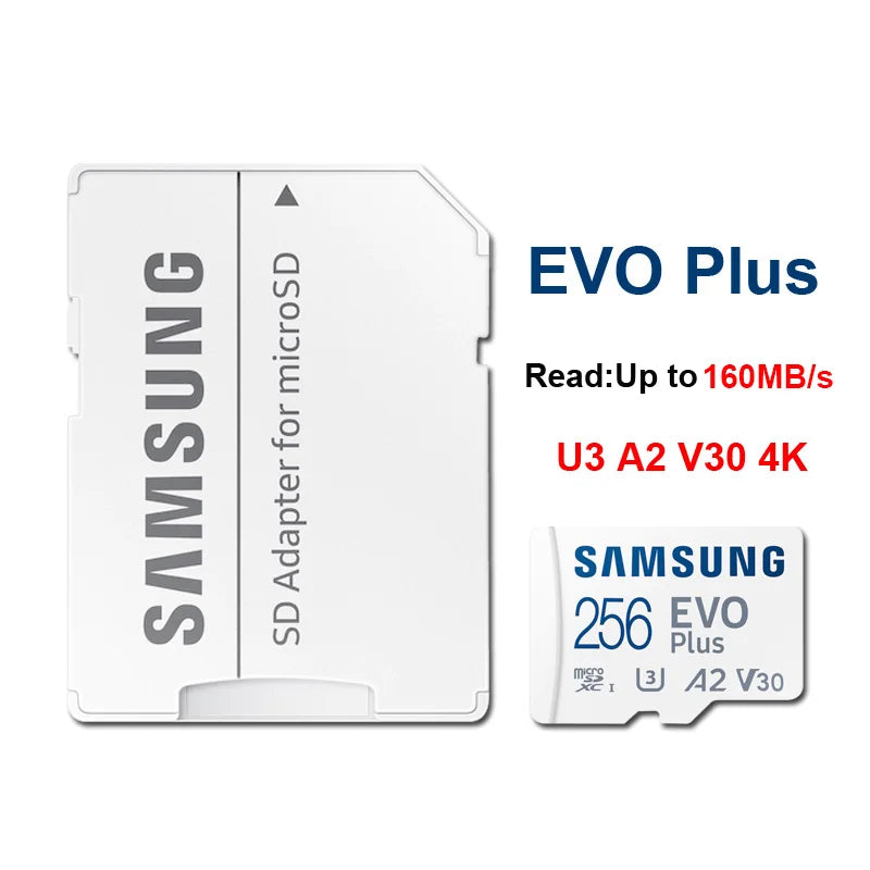 Samsung EVO and PRO microSD Card for 4K UHD Recording optoeletronics