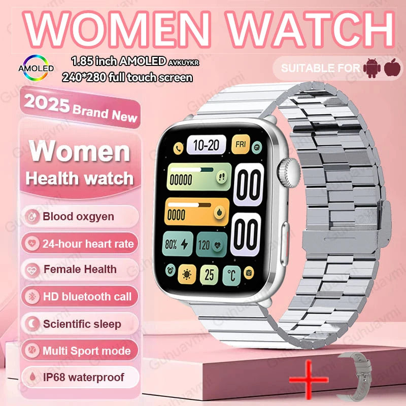AI Health Smartwatch - HRV, PPG, NFC and IP68 Sports Tracking optoeletronics