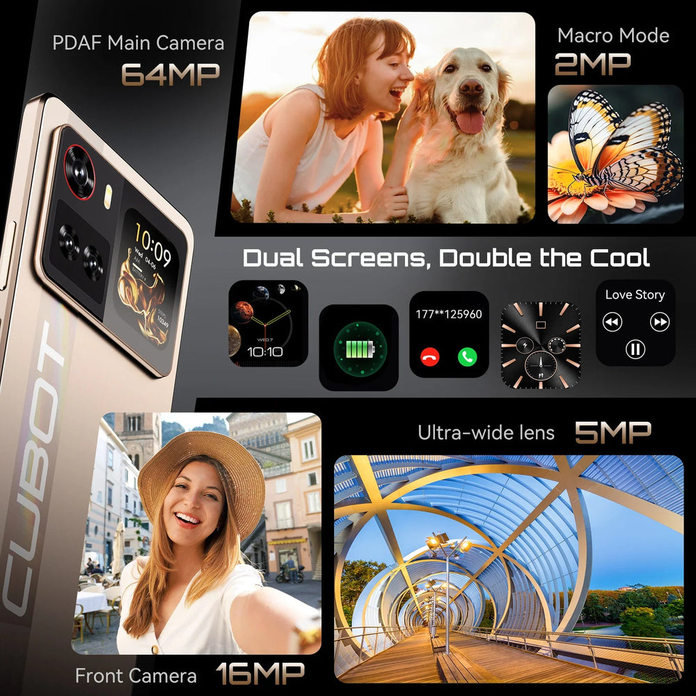 Cubot X100 5G Smartphone - 6.88-Inch 256GB 64MP Android Phone optoeletronics
