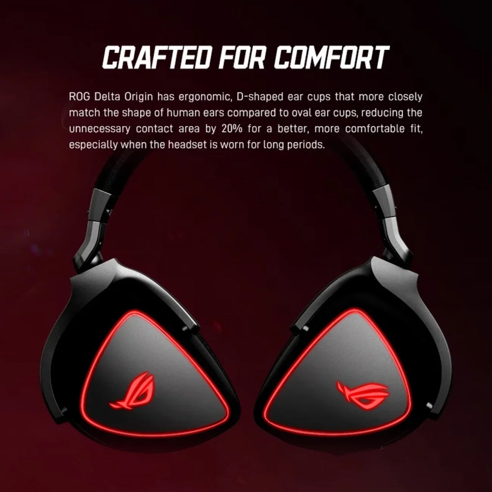 ASUS ROG Delta RGB Gaming Headset - Virtual 7.1 Audio optoeletronics