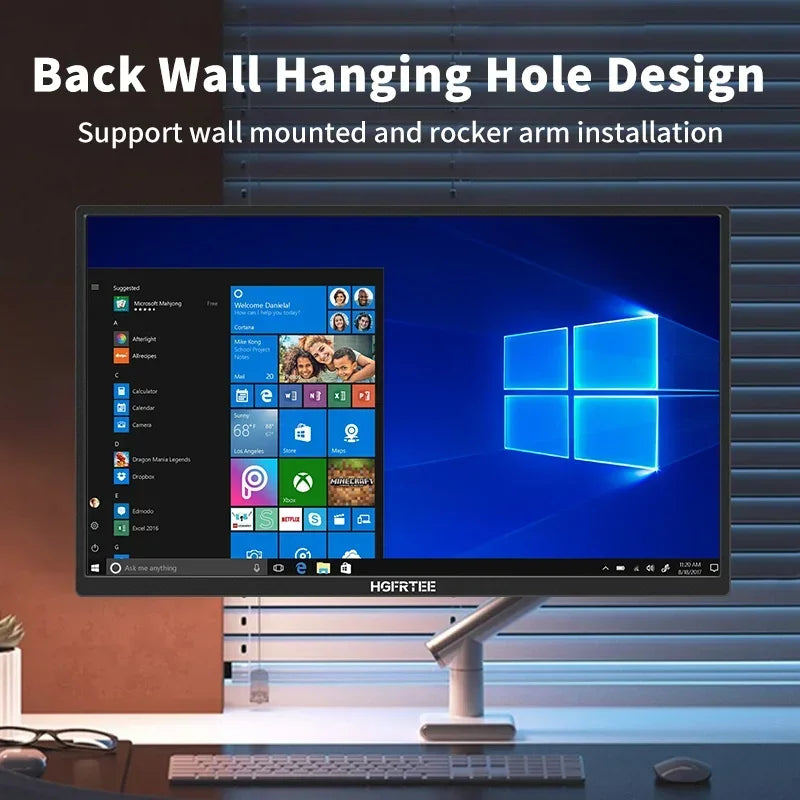 HGFRTEE 18.5-Inch Portable Monitor - 120Hz IPS Extended Display optoeletronics