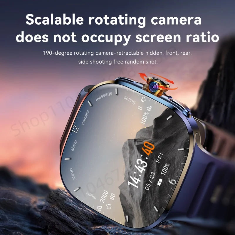 M99 5G Smartwatch - 2.4 Inch AMOLED, Rotating Camera, WiFi and GPS optoeletronics